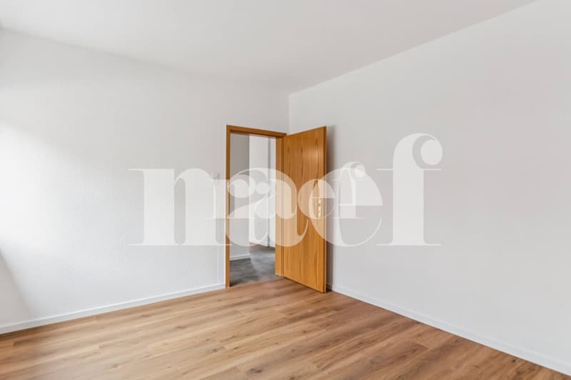 Bel appartement de 2 pièces entièrement rénové avec balcon au rez (8)