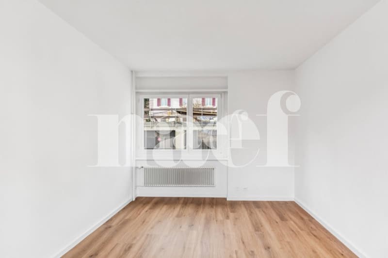 Bel appartement de 2 pièces entièrement rénové avec balcon au rez (5)