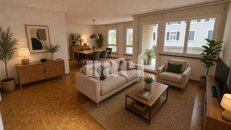 Appartement de 4 pièces avec balcon en centre-ville (2)