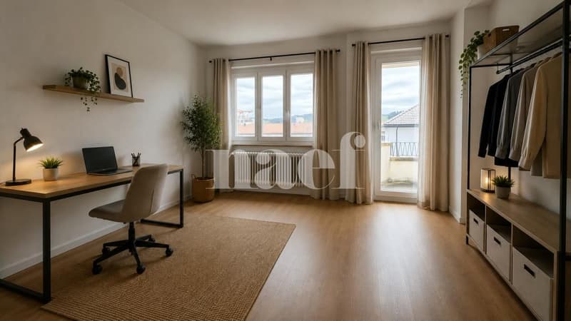 Bel appartement lumineux de 3 pièces avec balcon (5)