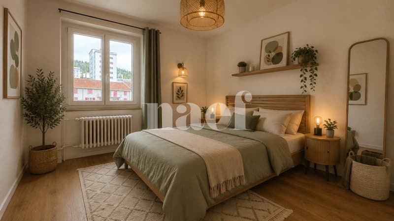 Bel appartement lumineux de 3 pièces avec balcon (4)