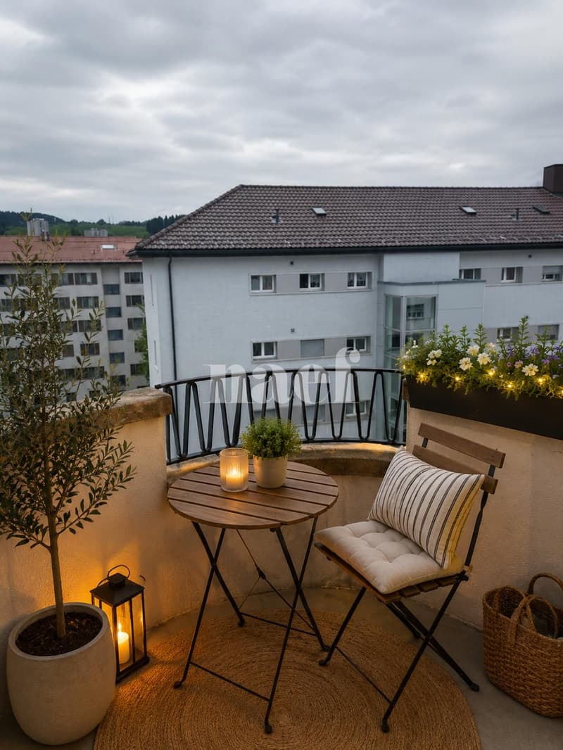 Bel appartement lumineux de 3 pièces avec balcon (7)