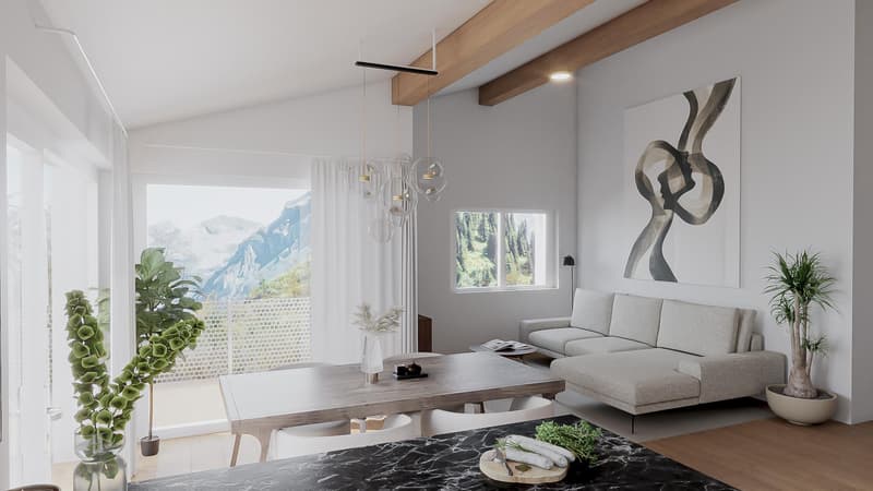 Attique, 3.5 pièces, 106.00 m2