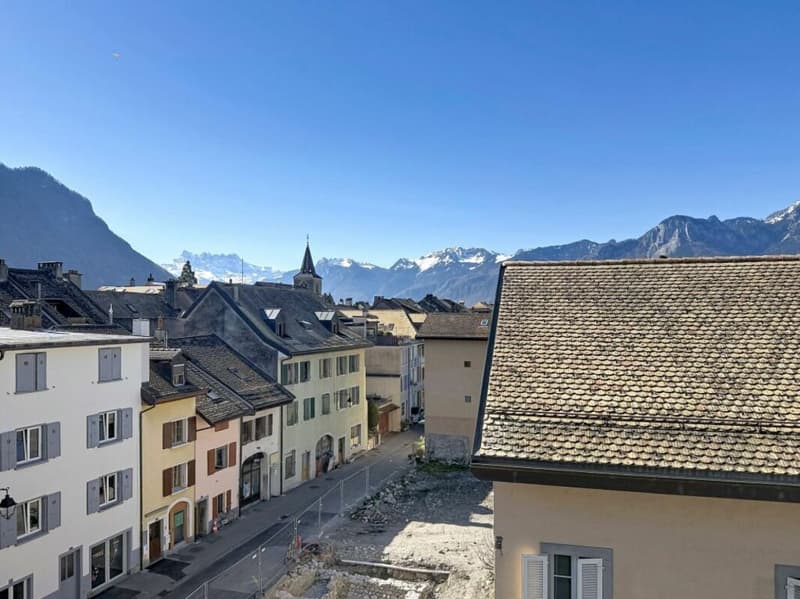 Bel et spacieux appartement de 3.5 pces avec magnifique vue sur les Dents-du-Midi et le lac (3)