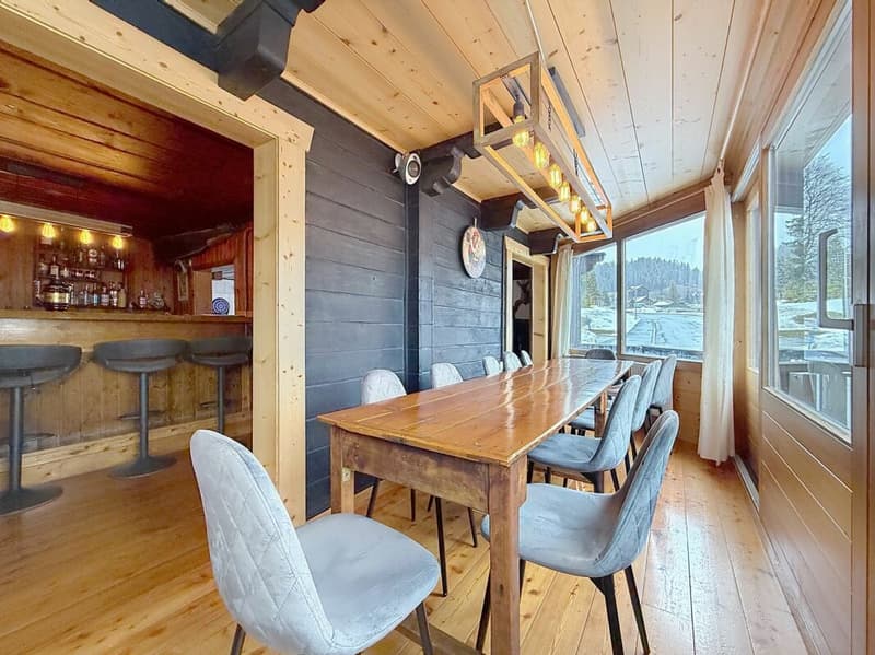 Auberge de 16 chambres avec bar à louer sur Morgins (3)