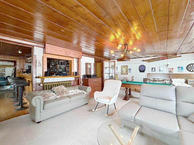 Auberge de 16 chambres avec bar à louer sur Morgins (6)