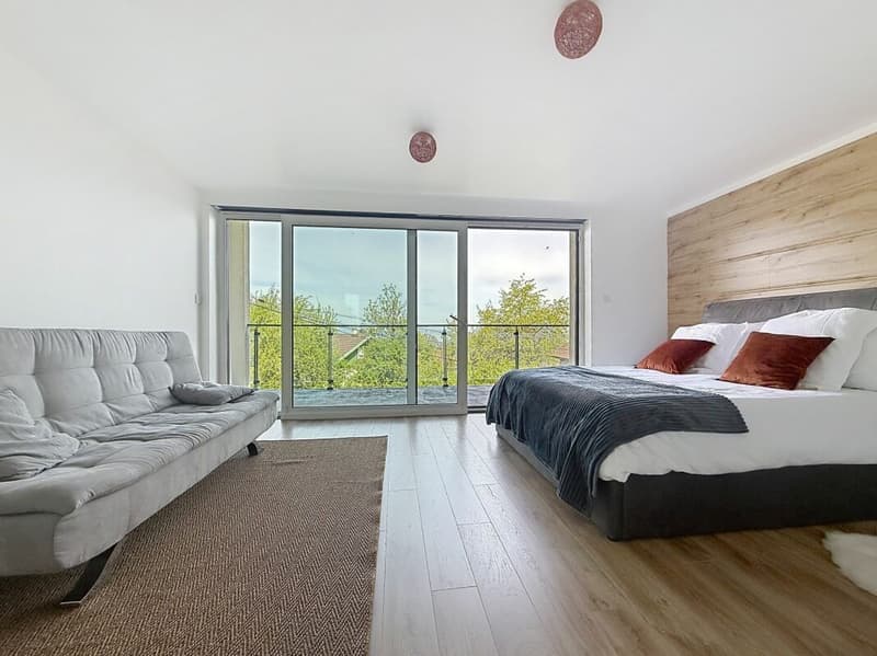 Lot de deux maisons jumelées de 5.5 pièces accompagnée d'une maison indépendante de 31m2 à Lugrin avec vue sur le lac (7)