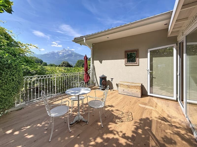 Cosy villa plain pied avec magnifique vue sur les montagnes et les Dents-du-Midi (6)