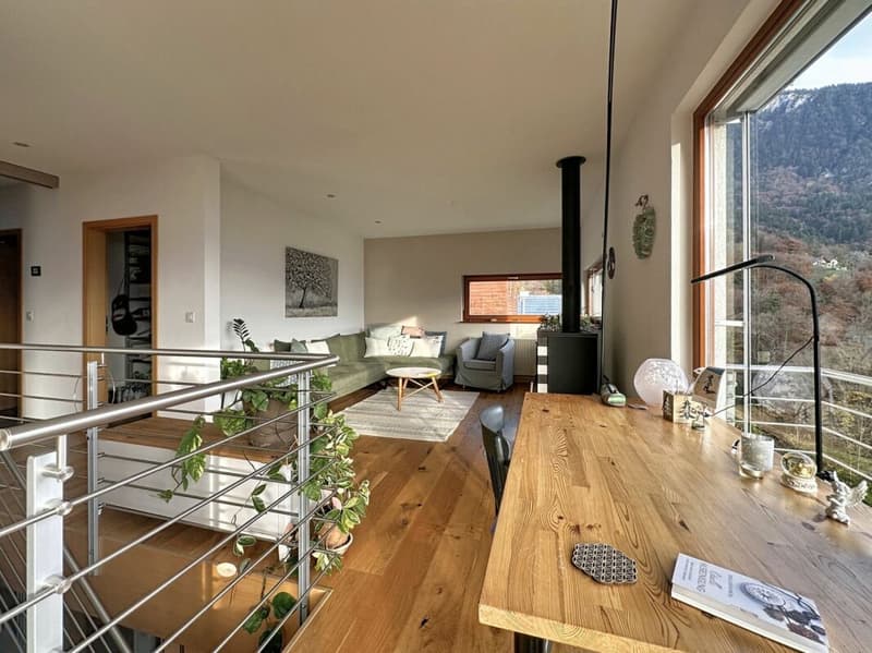 Magnifique villa d'architecte avec spectaculaire vue panoramique sur la plaine et les Dents-du-Midi (9)