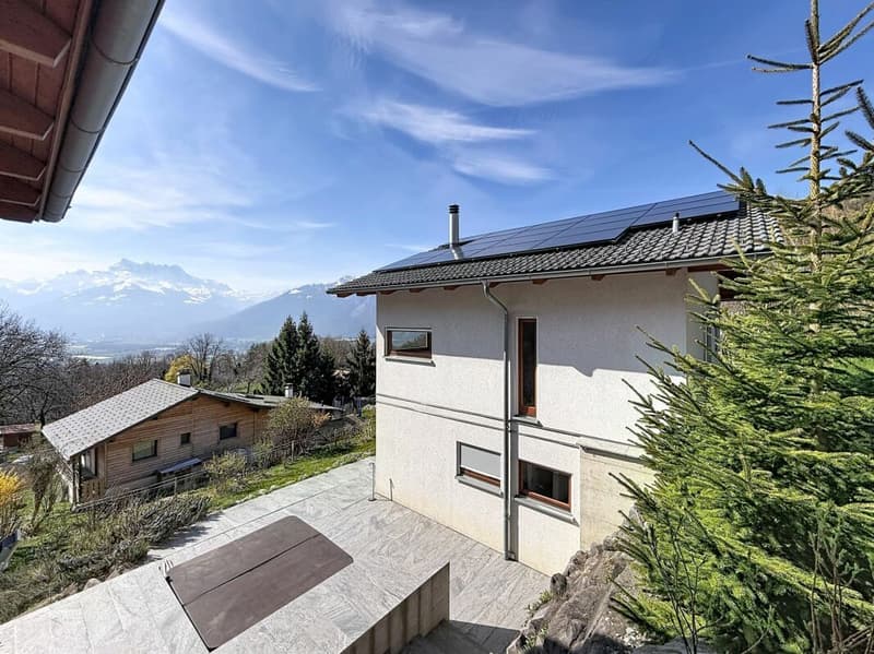 Magnifique villa d'architecte avec spectaculaire vue panoramique sur la plaine et les Dents-du-Midi (3)