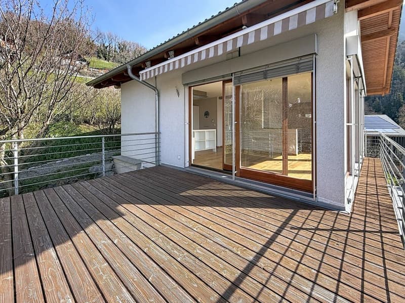 Magnifique villa d'architecte avec spectaculaire vue panoramique sur la plaine et les Dents-du-Midi (22)
