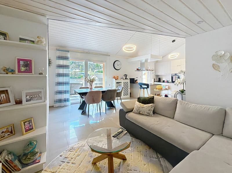 Bel appartement cosy en attique de 3.5 pièces avec Mezzanine et immense terrasse (7)