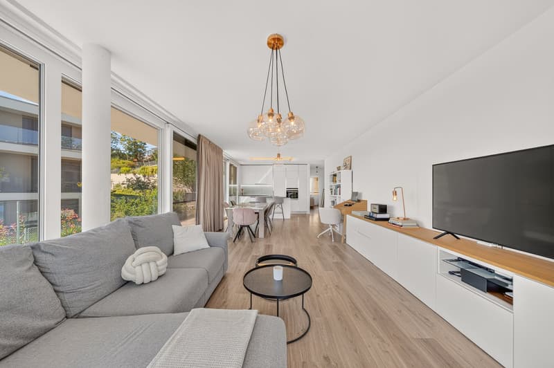 Superbe appartement de 3,5 pièces avec vue imprenable sur le lac et les montagnes - quartier calme (3)