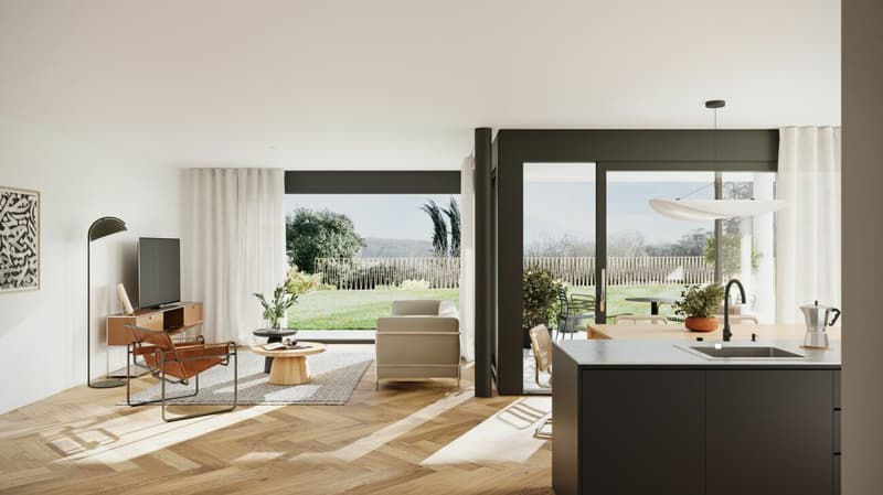 Wohnen auf einer Ebene - mit Weitblick und Garten (2)