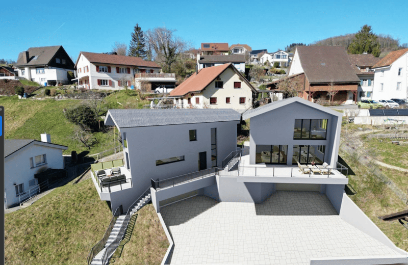 Bauland mit Baubewilligung für 2 Einfamilienhäuser (4)