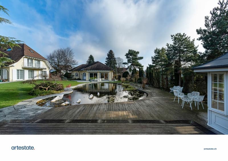 Villa di campagna lussuosa con piscina interna e laghetto di nuoto (4)