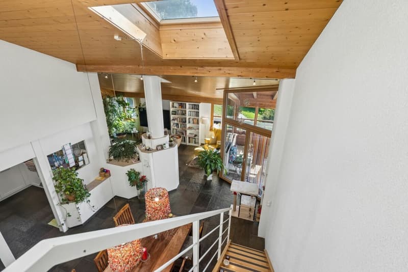 Maisonettewohnung mit Einliegerwohnung, Garten und Aussicht über das Rheintal (4)