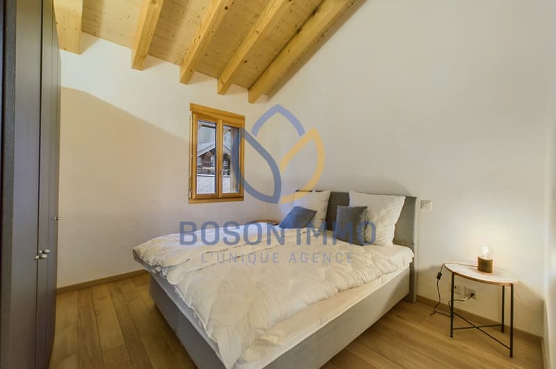 Attique lumineux aux Marécottes avec mezzanine et vue sur les Alpes ! (9)