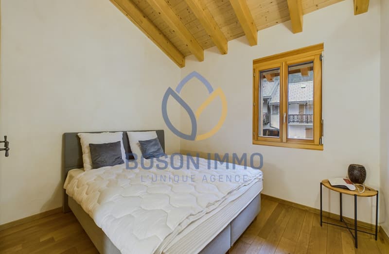 Attique lumineux aux Marécottes avec mezzanine et vue sur les Alpes ! (10)