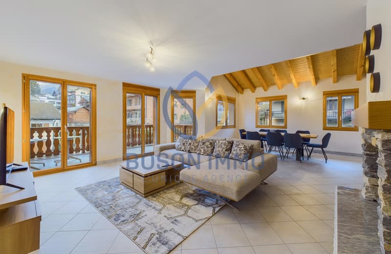 Attique lumineux aux Marécottes avec mezzanine et vue sur les Alpes ! (2)