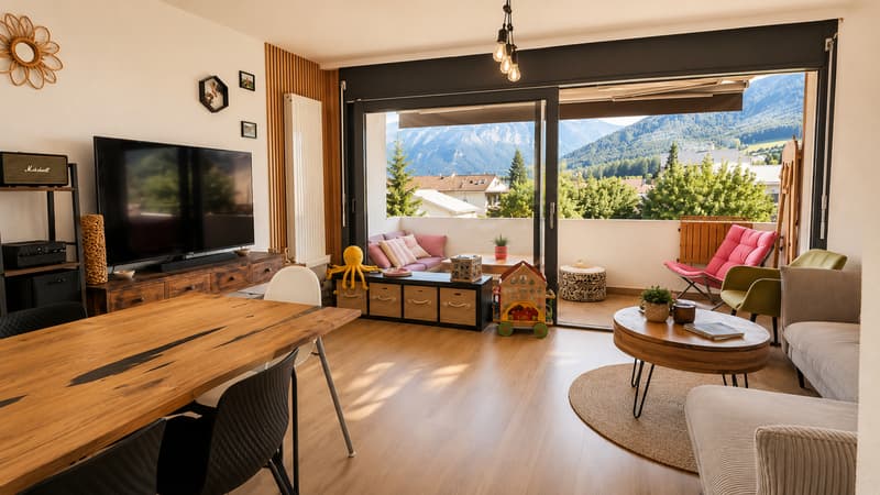 3.5 pièces rénové de 90 m² - confort, lumière et vue dégagée (6)