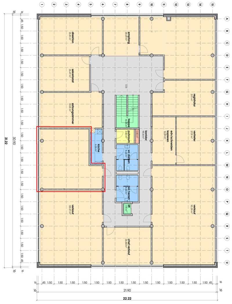 Grundriss 1. Obergeschoss