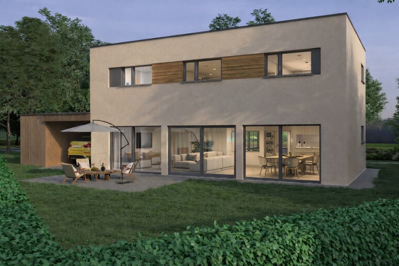 Maison contemporaine en bois ? Accédez à la propriété à prix attractif dans un cadre idéal Permis en force ? Projet exclusif (10)