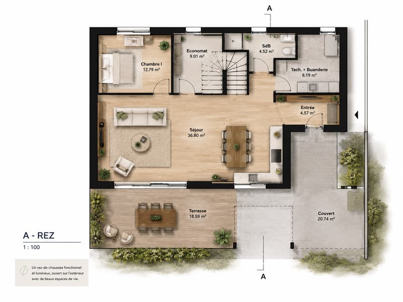 Bassecourt ? Villa neuve 6,5 pièces avec 5 chambres et 3 salles de bains (9)