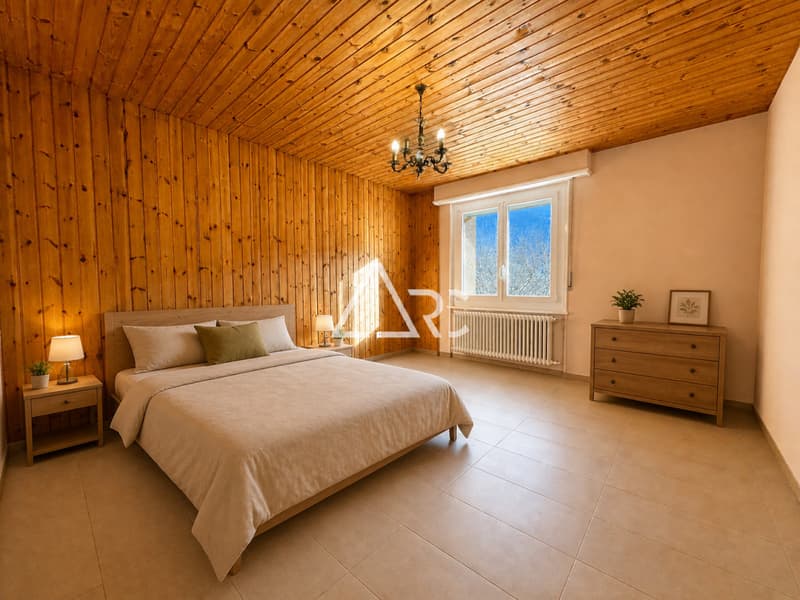 SUPERBE 4.5 PIÈCES EN ATTIQUE RÉNOVÉ AVEC BALCON ET VUE À MARTIGNY (2)