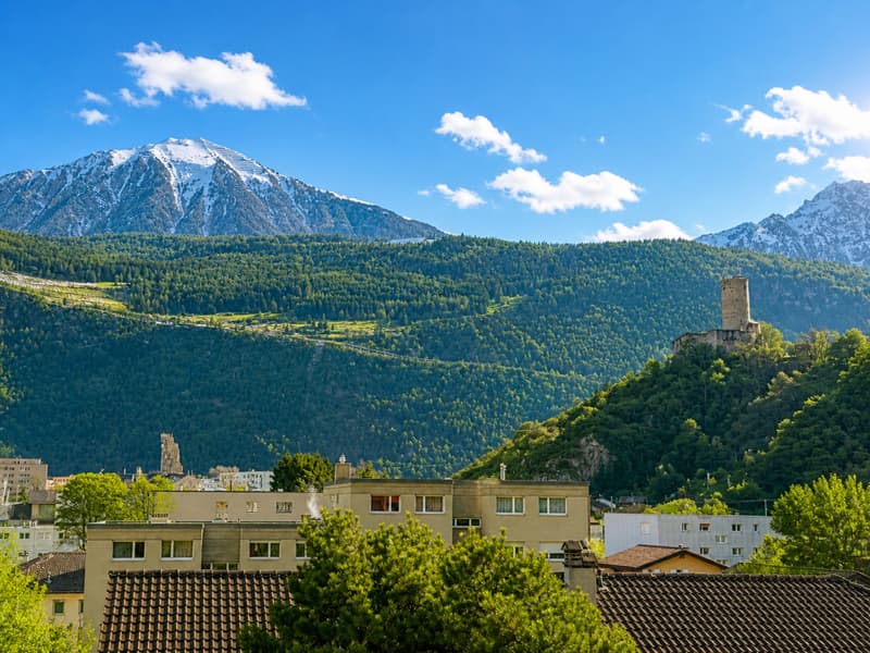 SUPERBE 4.5 PIÈCES EN ATTIQUE RÉNOVÉ AVEC BALCON ET VUE À MARTIGNY (5)