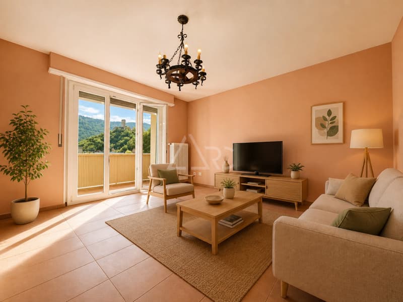 SUPERBE 4.5 PIÈCES EN ATTIQUE RÉNOVÉ AVEC BALCON ET VUE À MARTIGNY (1)