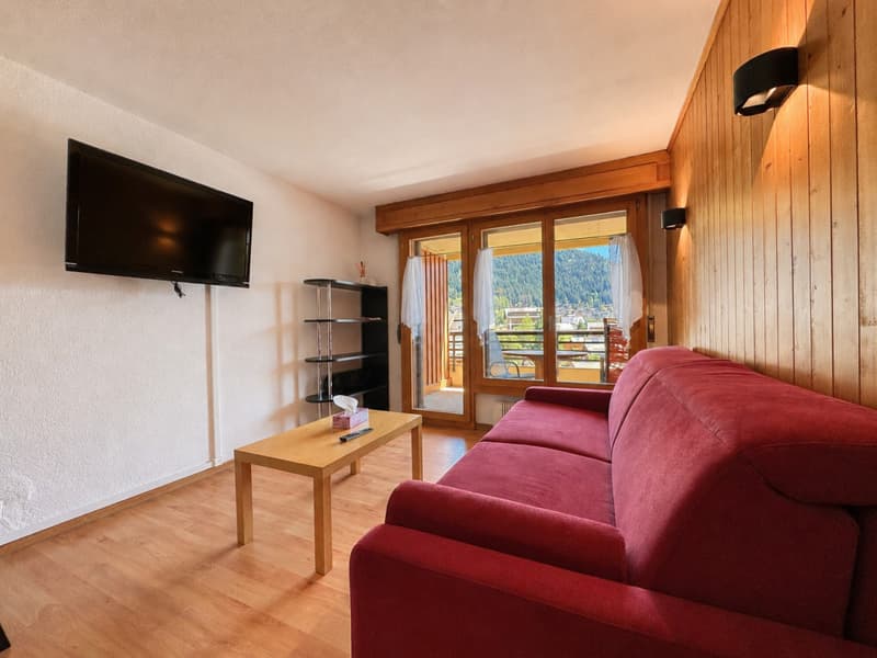 STUDIO AVEC BALCON ET VUE DÉGAGÉE AU C?UR DE VERBIER (3)