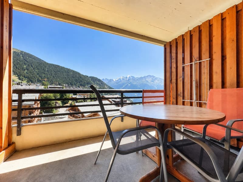 STUDIO AVEC BALCON ET VUE DÉGAGÉE AU C?UR DE VERBIER (2)
