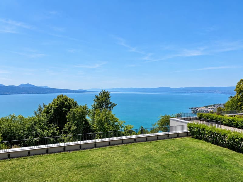 APPARTEMENT AVEC VUE PANORAMIQUE SUR LE LÉMAN - VENDU MEUBLÉ (3)