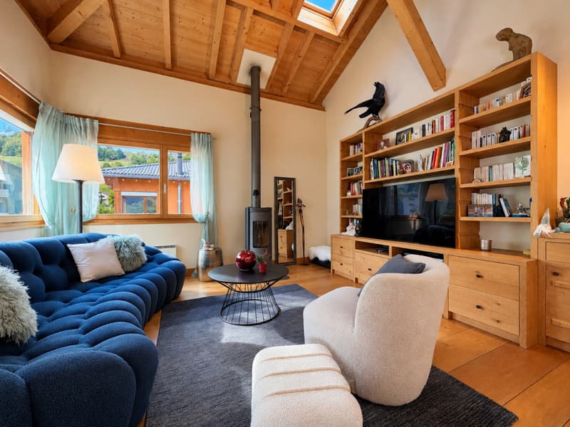 ATTIQUE DUPLEX DE 6.5 PIÈCES AVEC VUE DÉGAGÉE À ORSIÈRES (2)