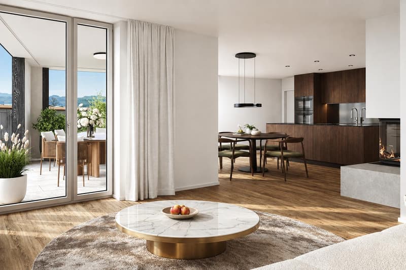 Hochwertige 3½-Zimmer Gartenwohnung im Neubauprojekt In Vineis (2)