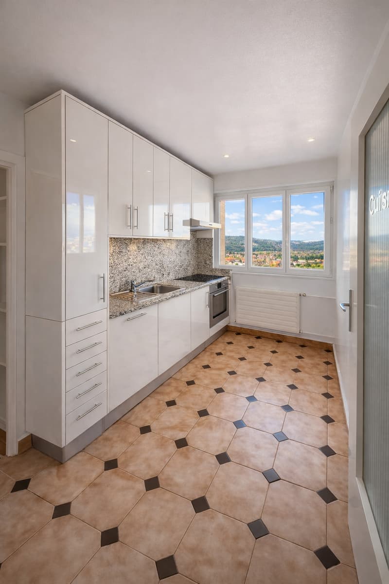 Charmant appartement de 3,5 pièces avec vue panoramique- Premier mois de loyer offert! ! (2)