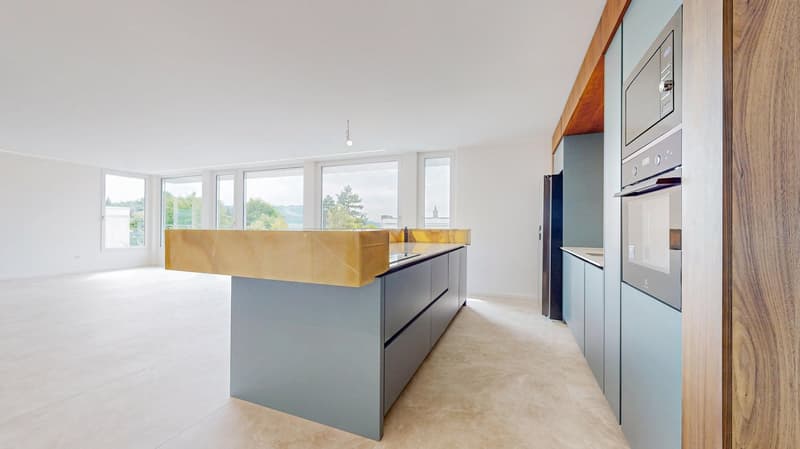 Résidence attique exclusive avec terrasse sud de 133 m² et rénovation totale de haute qualité à Muri près de Berne (2)