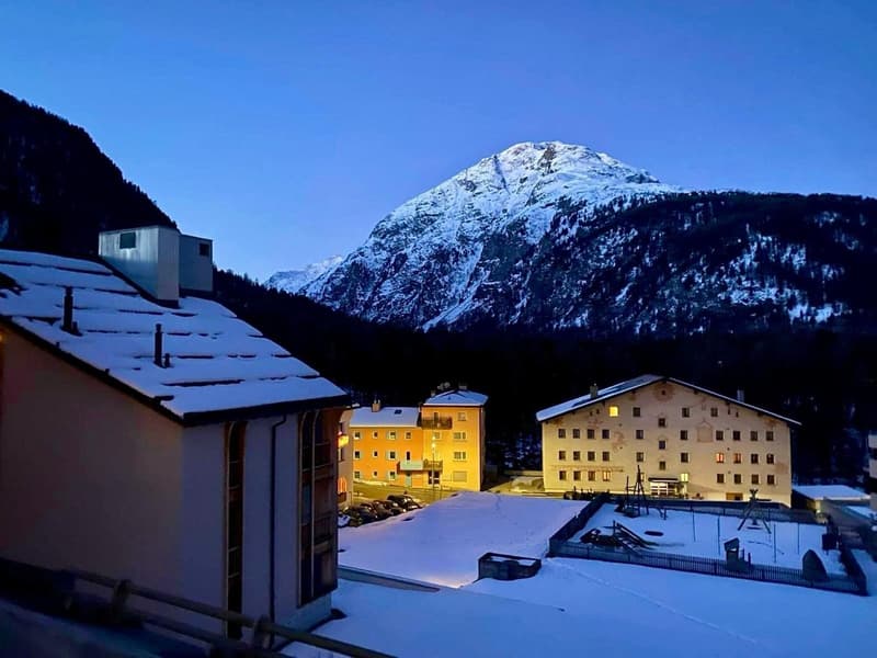 Attico con vista in centro Pontresina