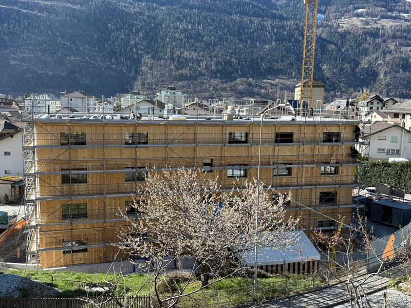 Fassade Nord am 01. April