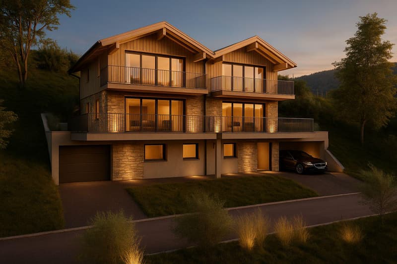 Terrain libre de mandat à vendre pour 2 chalets (1)