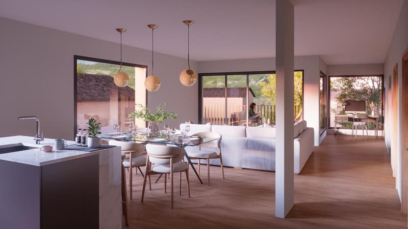 Appartement neuf au centre du vieux-village d'Ardon (2)