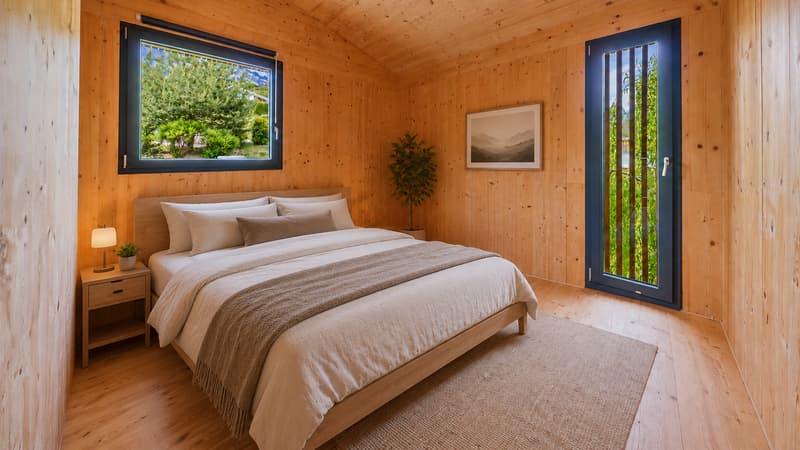 Deux maisons d'architecte dans un écrin naturel préservé à Ayent (13)