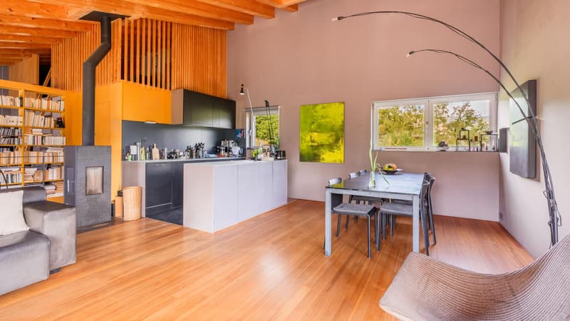 Deux maisons d'architecte dans un écrin naturel préservé à Ayent (4)