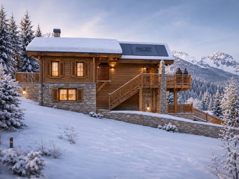 Chalet EDELWEISS à Crans-Montana : 5,5 pces neuf sur 3 niveaux (2)