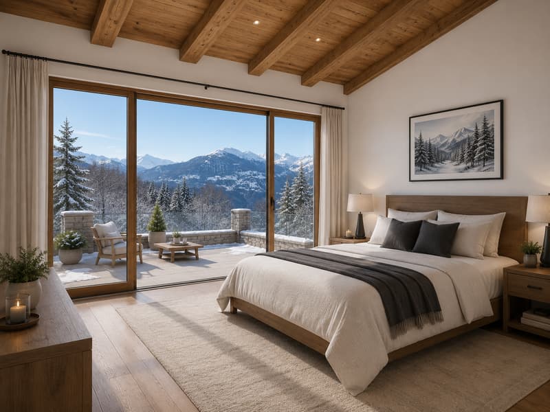 Chalet EDELWEISS à Crans-Montana : 5,5 pces neuf sur 3 niveaux (4)