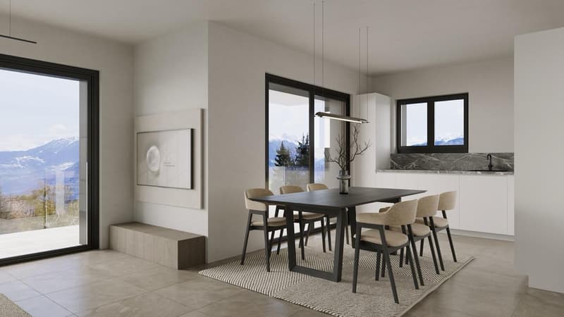 Appartement 3.5 pièces neuf avec terrasse et jardin privatif à Crans-Montana (6)