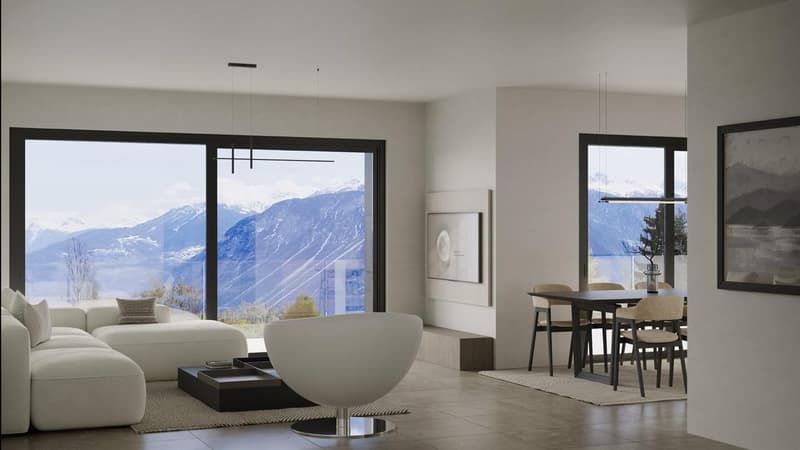 Appartement 3.5 pièces neuf avec terrasse et jardin privatif à Crans-Montana (7)