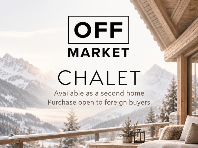 Chalet 4,5 pces en résidence secondaire et étrangers proche du golf (1)