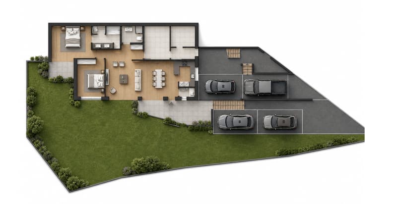 Venthône - Élégant 3,5 pièces en résidence principale avec 150 m² de jardin (5)